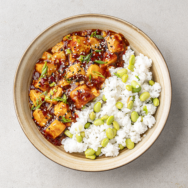 Mapo Tofu With Edamame Jasmine Rice